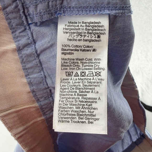 J. Crew Blue Pajama Set with Black Trim - Picture 4 of 9